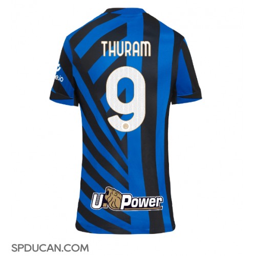 Zenski Nogometni Dres Inter Milan Marcus Thuram #9 Domaci 2024-25 Kratak Rukav